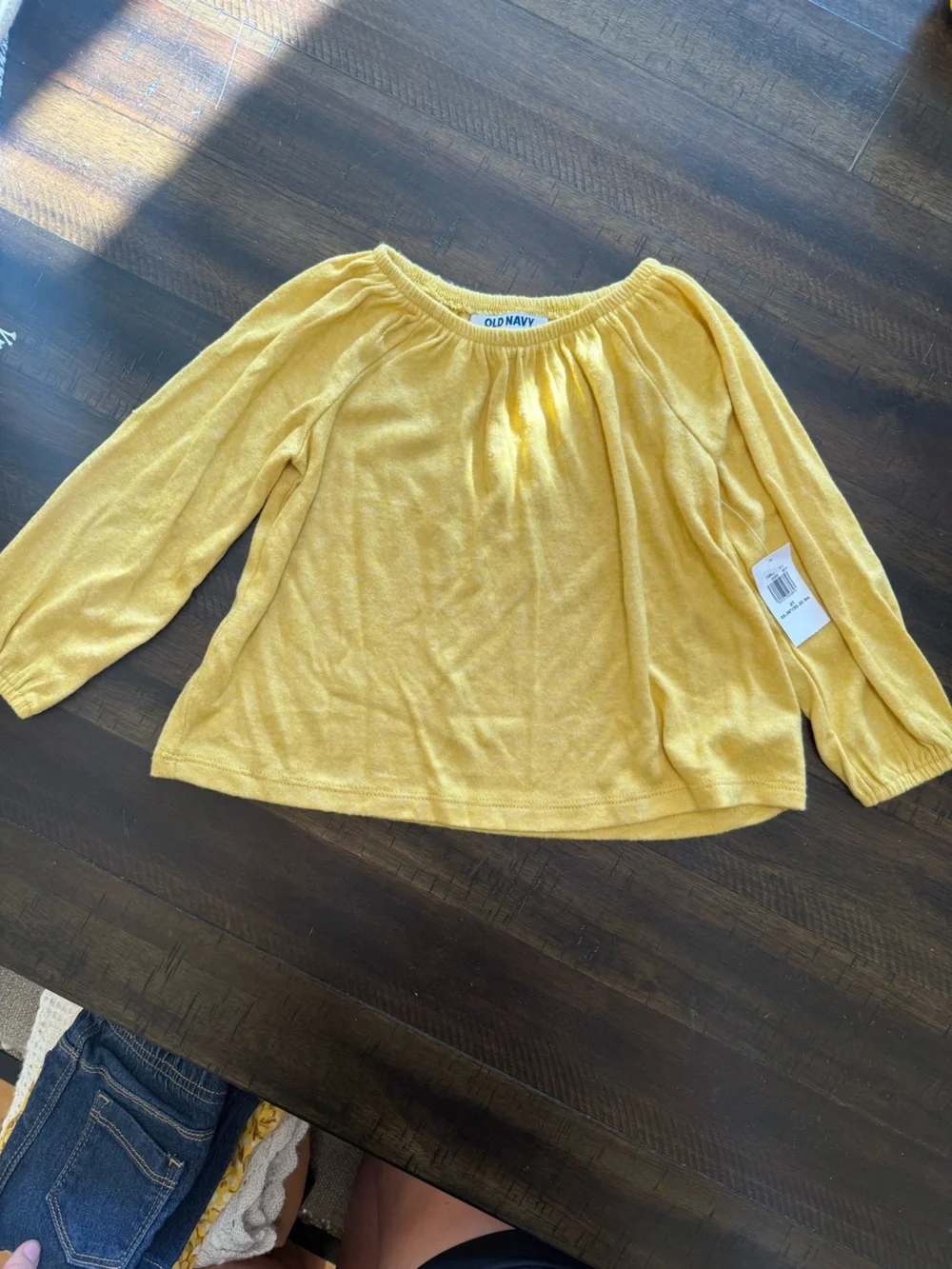 Old Navy Girls' Yellow Long-Sleeve Top